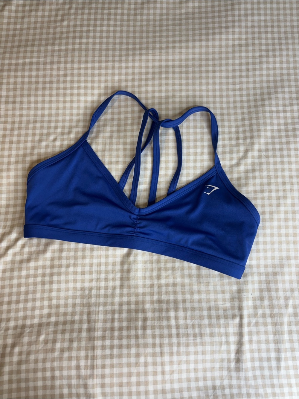 Gymshark Minimal Sports Bra in Force Blue